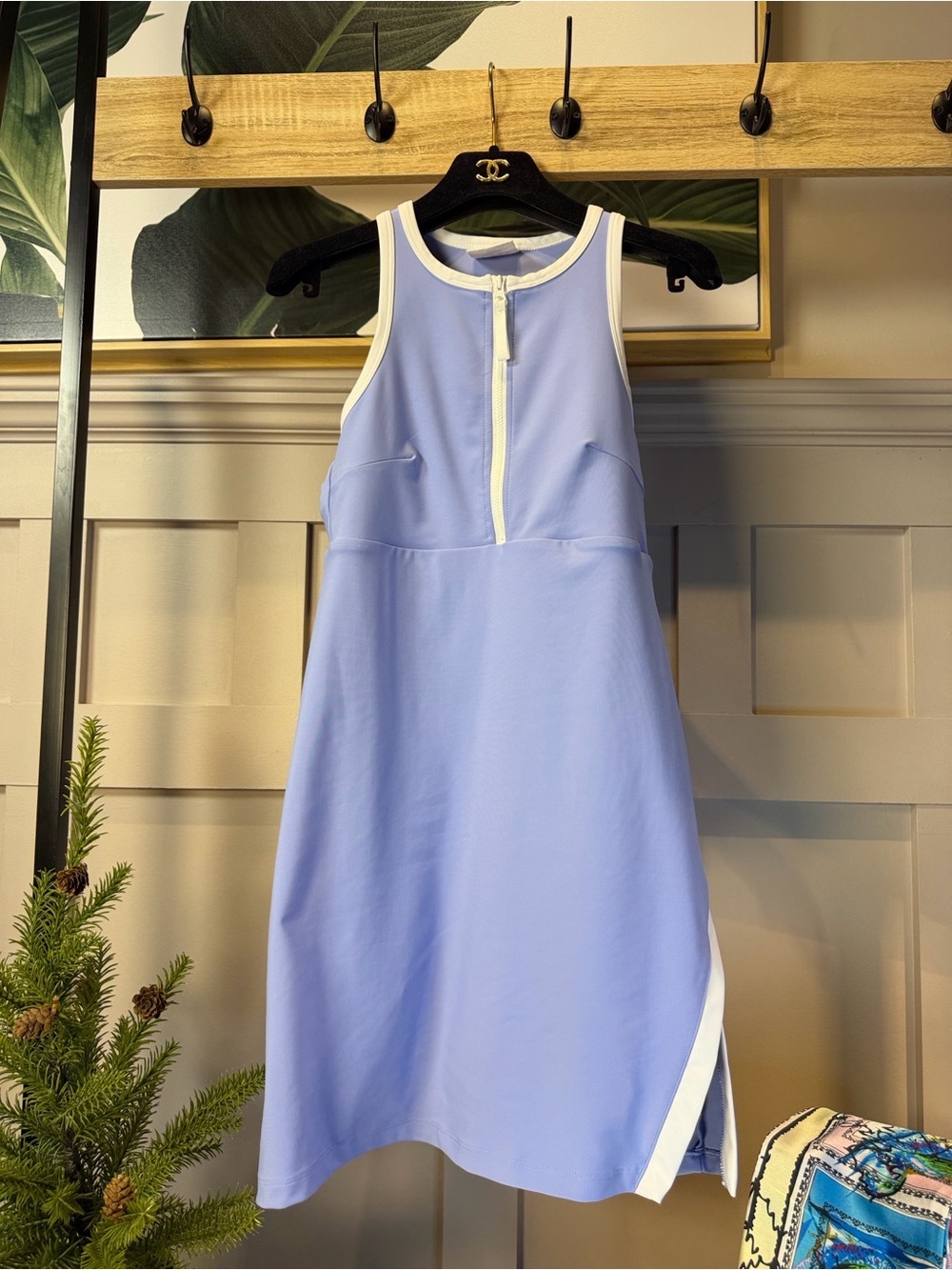 Sage Collective Ladies Active Tennis Dress with Shorts, Blue, XS